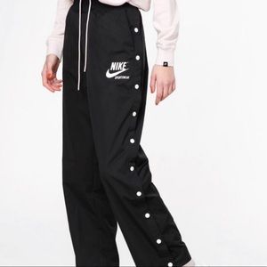 Nike track tear away pants